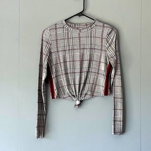 Iris Long Sleeve Plaid T-Shirt